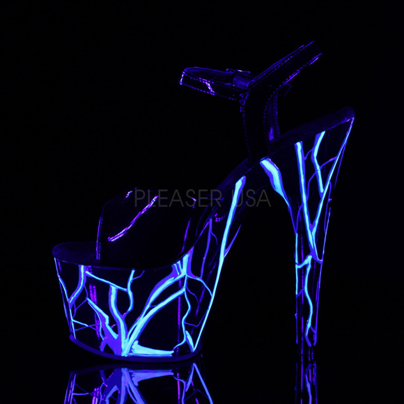Shoes - Glow Stiletto Heel Heel Platform Stripper Shoes